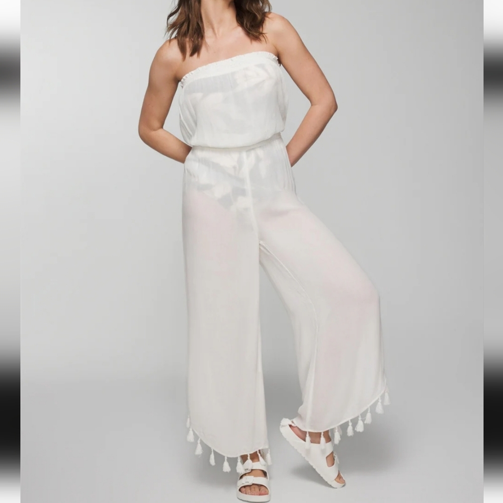 Soma White Jumpsuit Large NWT